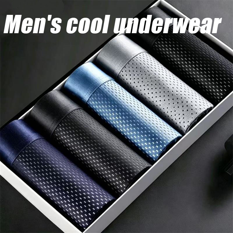 5Pcs/Lot Men's Panties Ice Sil - огляд і ціна Multi Pack Underwear