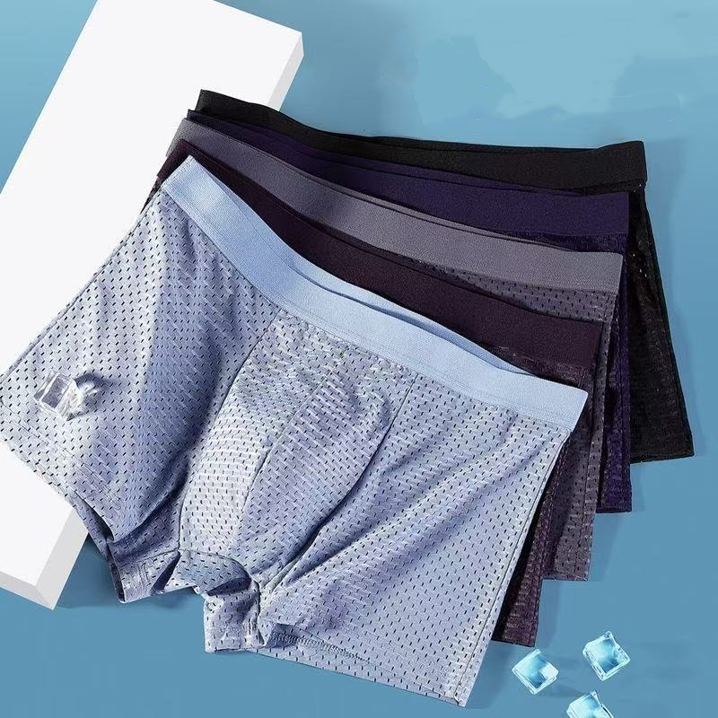 5Pcs/Lot Men's Panties Ice Sil - огляд і ціна Multi Pack Underwear