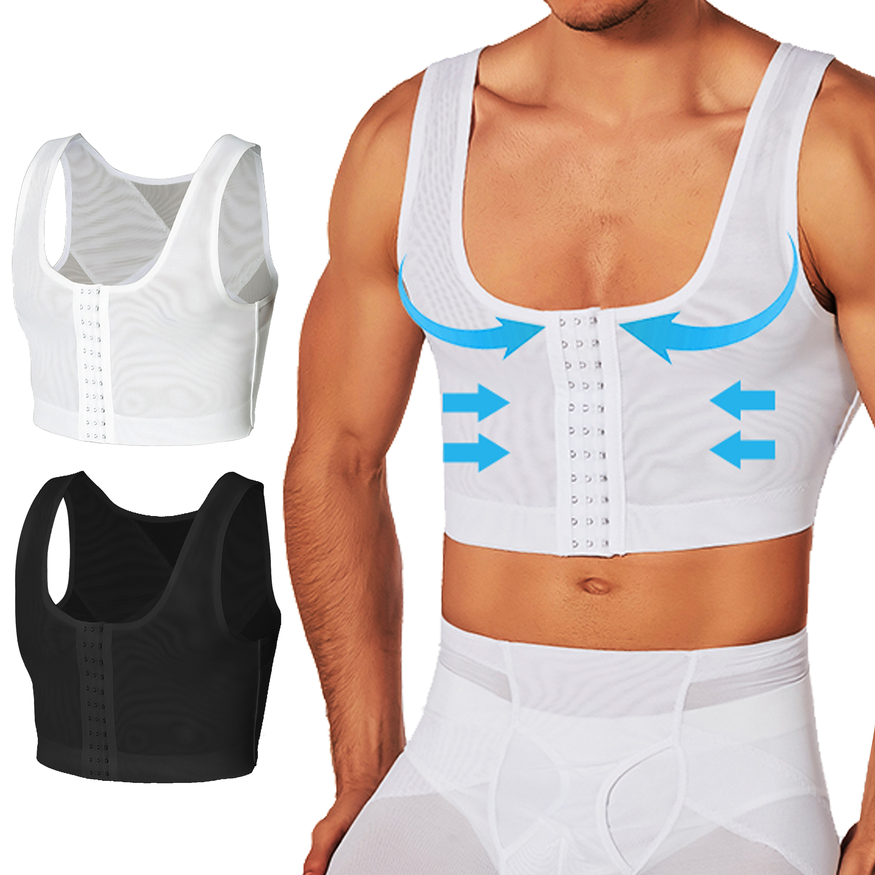 Men's Compression Corset Vest  - огляд і ціна Sleeveless Undershirt