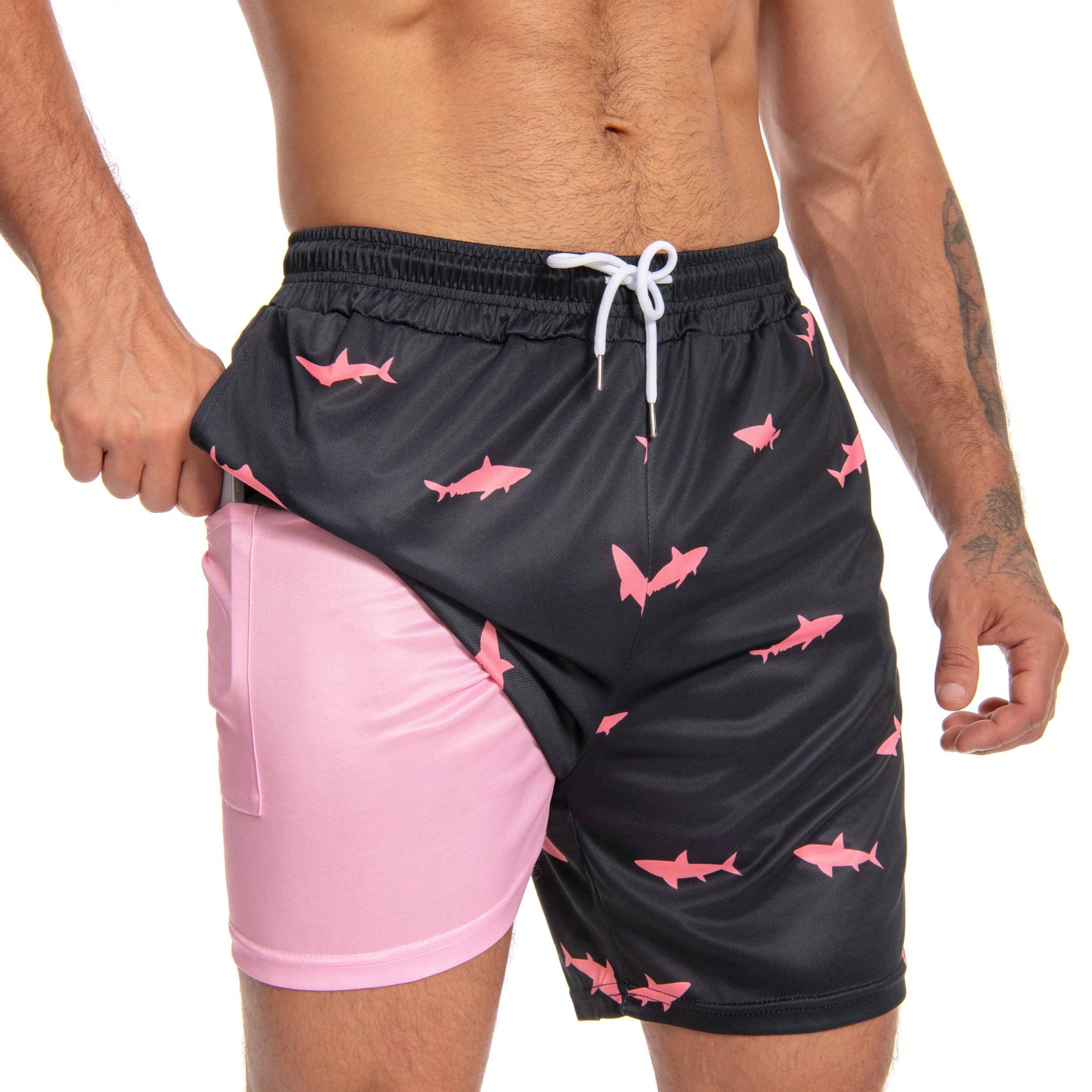 Mens Swim Trunks With Compress - огляд і ціна Trunk Breathable Men