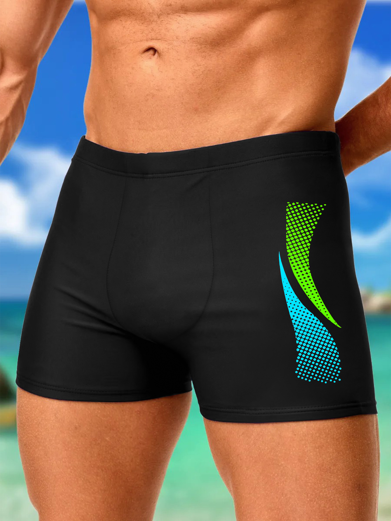 2pcs Men Swimwears with Sport  - огляд і ціна Boxer Shorts Modal