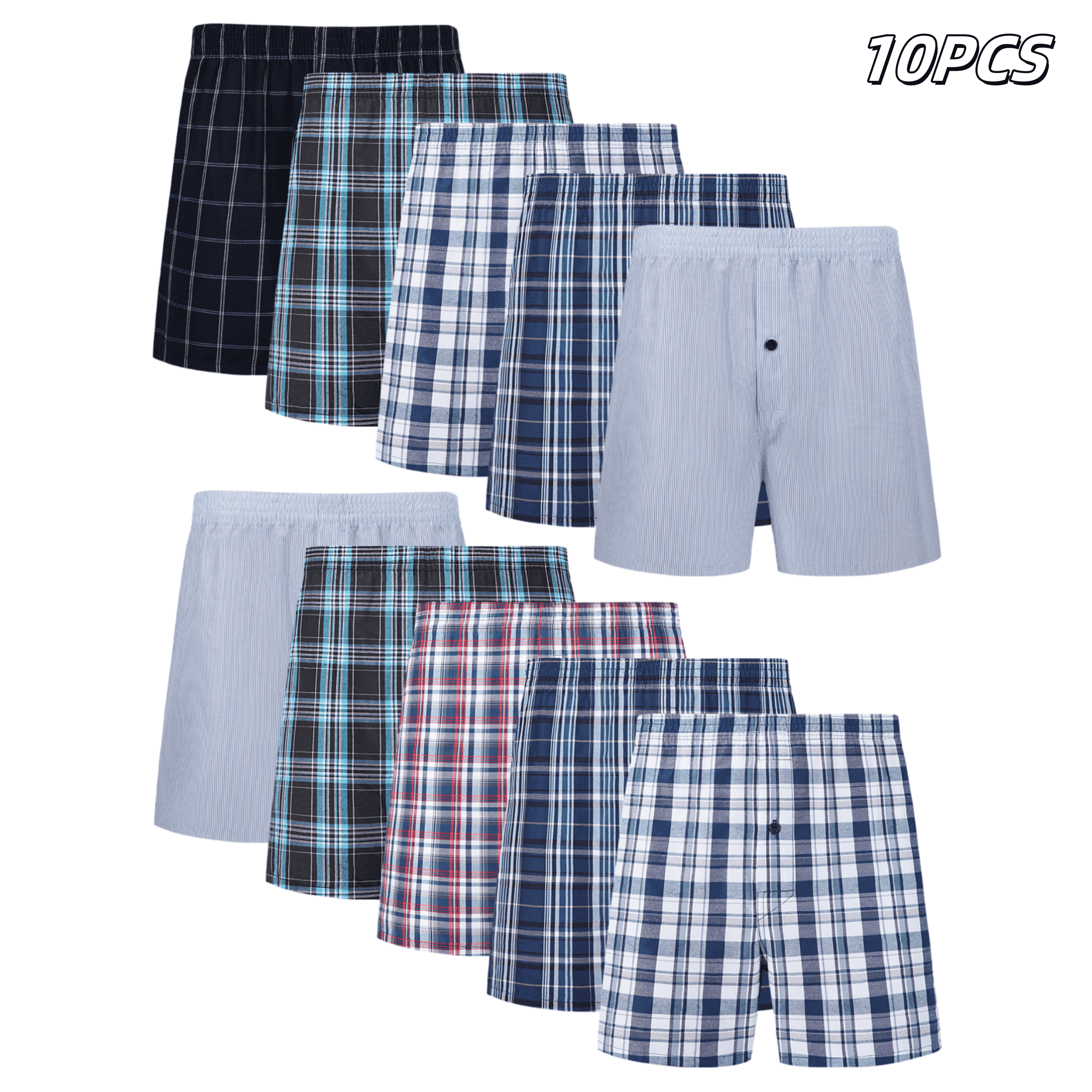10pcs Men's Underwear Spring/S - огляд і ціна Boxer Brief Pack Cotton