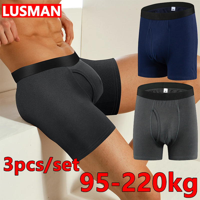 3pcs Men's Cotton Underwear Bo - огляд і ціна Boxer Brief Pack Cotton