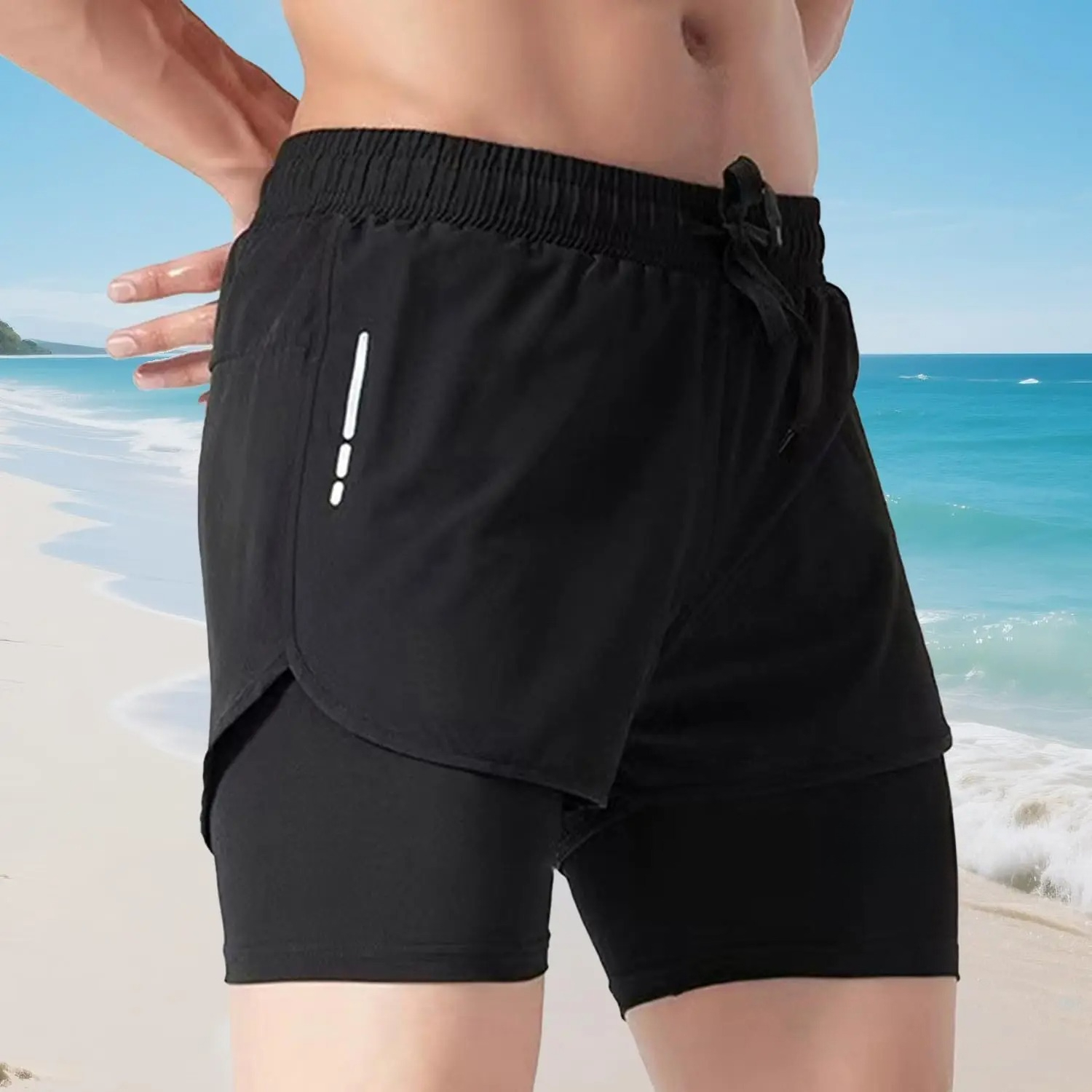 Men's Swim Trunks Quick Dry At - огляд і ціна Compression Shorts Athletes