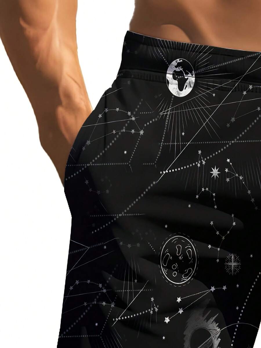 Mens 3D Space Astronaut Print  - огляд і ціна Trunk Breathable Men