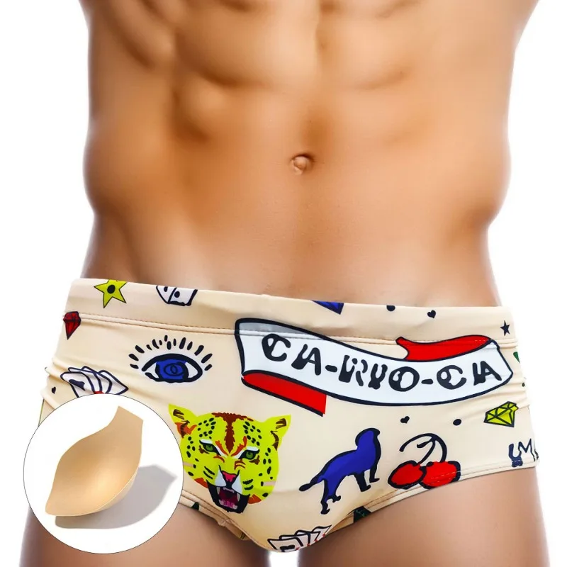 Sexy Men's Swimsuit Push-Up Sw - огляд і ціна Trunk Breathable Men