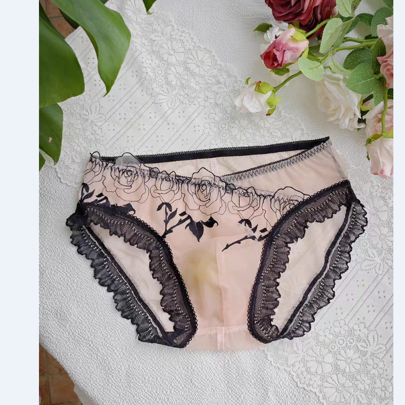 Men's Elegant Embroidery Lace  - огляд і ціна Pouch Boxer Pouch