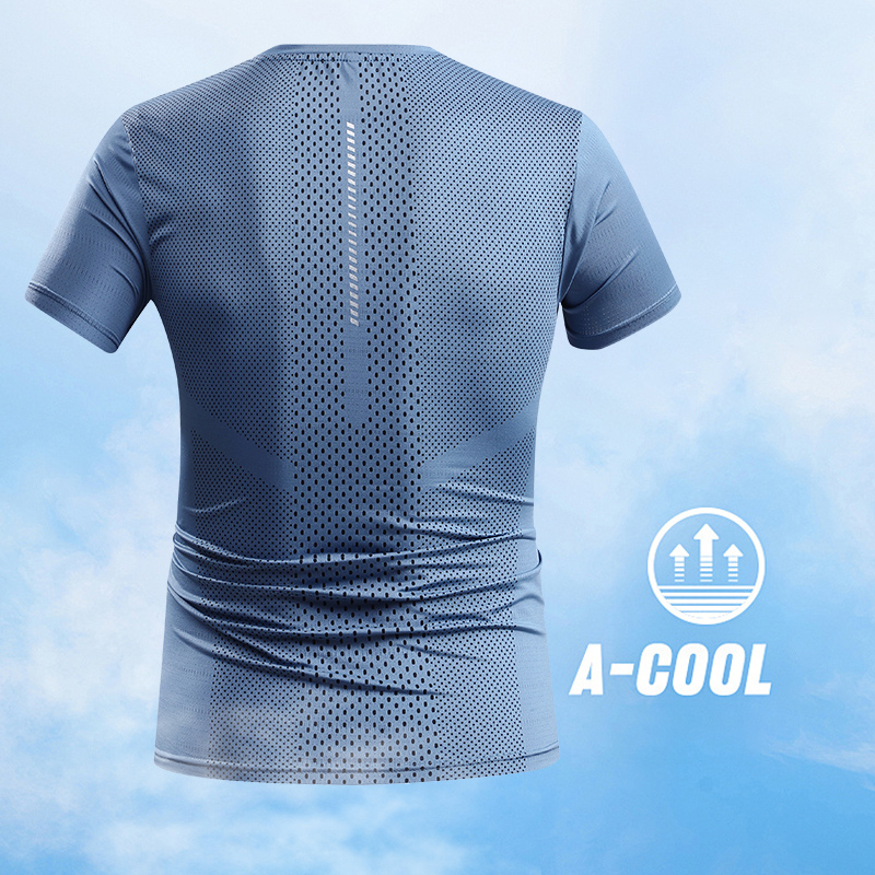 Men Summer Sports T-shirt Quic - огляд і ціна T Shirt Tight Fit