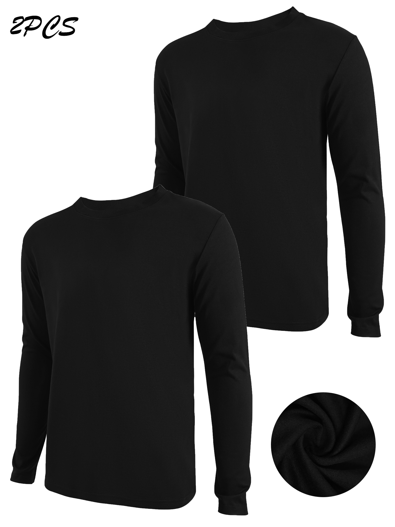 2-Pack Men's Thermal Long Slee - огляд і ціна Undershirt Crew Neck
