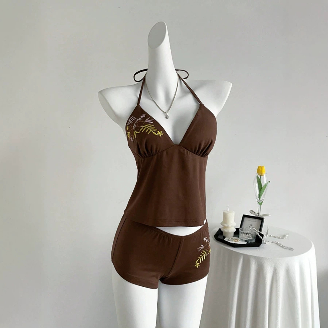 New Women's Summer Brown Tank  - огляд і ціна Suspender Tank Top